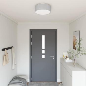 ARDEBO.de - Deckenleuchten, Flush Mount, Grau Ø 38 cm, Stoff E27