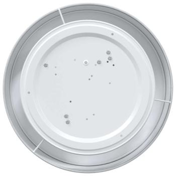 Deckenleuchten, Flush Mount, Grau Ø 38 cm, Stoff E27