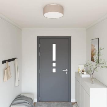 ARDEBO.de - Deckenleuchten Aufbaumontage Taupe Ø 38 cm Stoff E27