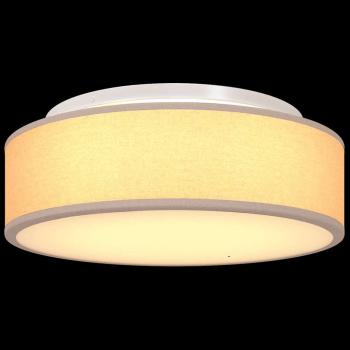 Deckenleuchten Aufbaumontage Taupe Ø 38 cm Stoff E27