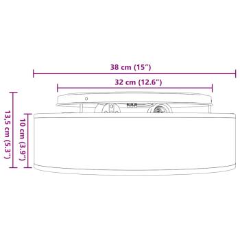 Deckenleuchten Aufbaumontage Taupe Ø 38 cm Stoff E27