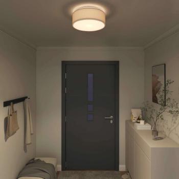 Deckenleuchten Aufbaumontage Taupe Ø 38 cm Stoff E27