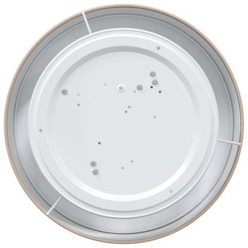 Deckenleuchten Aufbaumontage Taupe Ø 38 cm Stoff E27