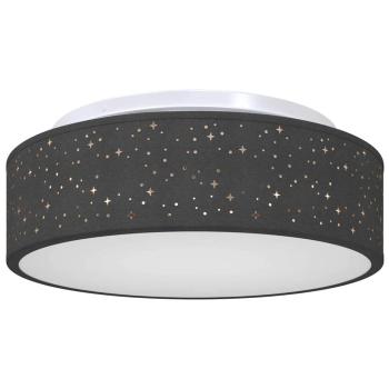 ARDEBO.de - Deckenleuchten mit sternförmigem Lampschirm Schwarz Ø 38 cm Stoff E27
