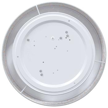 Deckenleuchten mit sternförmigem Lampenschirm Grau Ø 38 cm Stoff E27