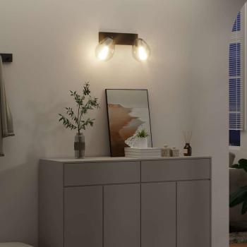 Deckenlampen mit verstellbarem Glasschirm Anthrazit E27