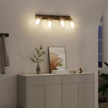 Deckenleuchten mit verstellbarem Glasschirm Anthrazit E27