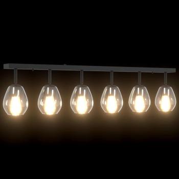 Deckenleuchten mit verstellbarem Glasschirm in Anthrazit E27