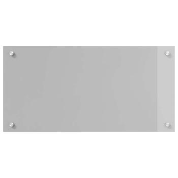 ARDEBO.de - Küchenrückwand in Hellgrau 80x40x0,6 cm aus Sicherheitsglas
