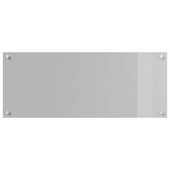 Küchenrückwand Hellgrau 100x40x0,6 cm aus Einscheibensicherheitsglas