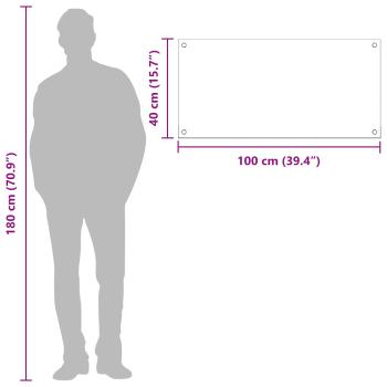 Küchenrückwand Hellgrau 100x40x0,6 cm aus Einscheibensicherheitsglas