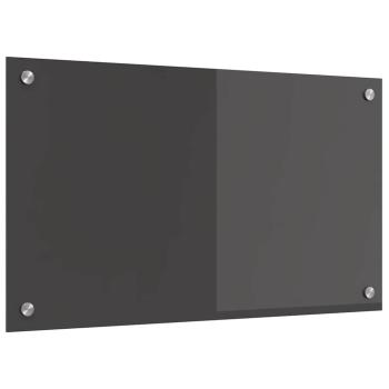 Küchenrückwand Dunkelgrau 70x40x0,6 cm aus Sicherheitsglas