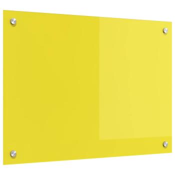 ARDEBO.de - Küchenrückwand Gelb 70x50x0,6 cm Sicherheitsglas