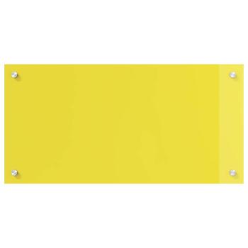 Küchenrückwand Gelb 80x40x0,6 cm aus Sicherheitsglas