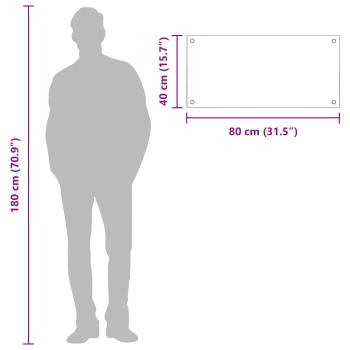 Küchenrückwand Gelb 80x40x0,6 cm aus Sicherheitsglas