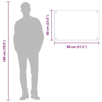 Küchenrückwand Gelb 80x60x0,6 cm Sicherheitsglas