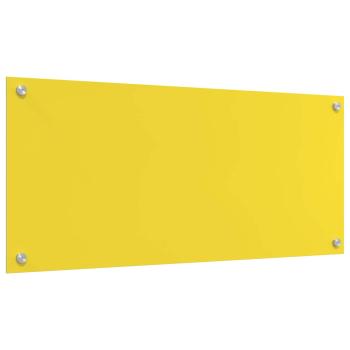 Küchenrückwand Gelb Einscheibensicherheitsglas 90 x 40 x 0.6 cm