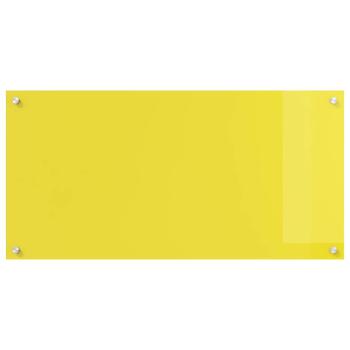 ARDEBO.de - Küchenrückwand Gelb 100x50x0,6 cm Sicherheitsglas