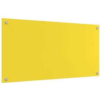 Küchenrückwand Gelb 100x50x0,6 cm Sicherheitsglas