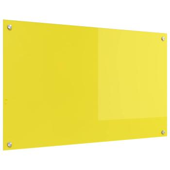 ARDEBO.de - Küchenrückwand Gelb 100x60x0,6 cm aus Sicherheitsglas