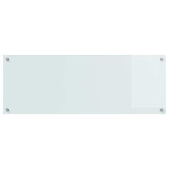 Küchenrückwand in Weiß 110x40x0,6 cm aus Sicherheitsglas