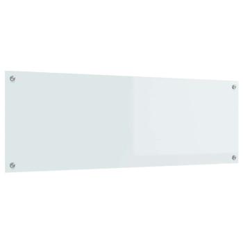 Küchenrückwand Weiß 120x40x0,6 cm Sicherheitsglas