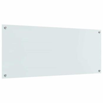 Küchenrückwand Weiß 120x50x0,6 cm aus Sicherheitsglas