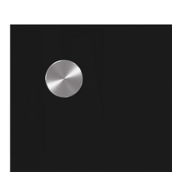 Küchenrückwand Schwarz 120x50x0.6 cm Sicherheitsglas