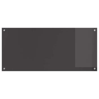 Küchenrückwand in Dunkelgrau 110x50x0,6 cm aus gehärtetem Glas