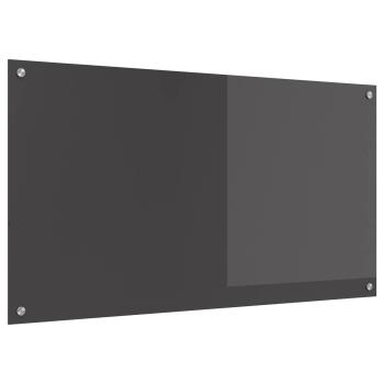 ARDEBO.de - Küchenrückwand dunkelgrau 110x60x0,6 cm aus gehärtetem Glas