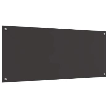 Küchenrückwand dunkelgrau 120x50x0,6 cm Hartglas