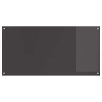 Küchenrückwand dunkelgrau 120x60x0,6 cm aus Temperglas