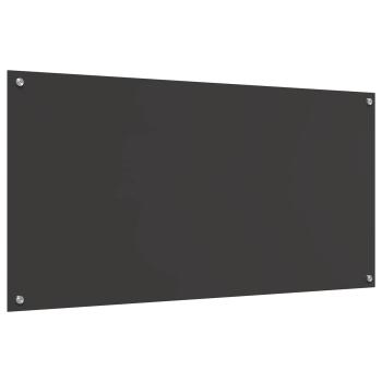 Küchenrückwand dunkelgrau 120x60x0,6 cm aus Temperglas