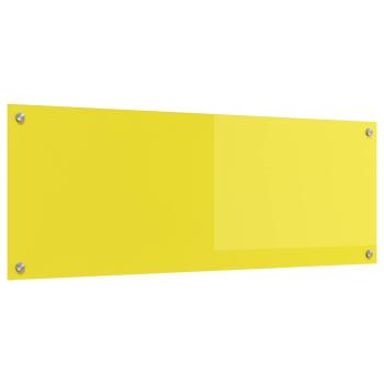 ARDEBO.de - Küchenrückwand Gelb 110x40x0,6 cm Sicherheitsglas