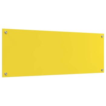Küchenrückwand Gelb 110x40x0,6 cm Sicherheitsglas