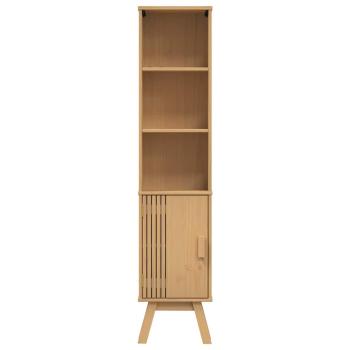 Badezimmer-Schrank Braun 35x30x159 cm Massivholz Kiefer