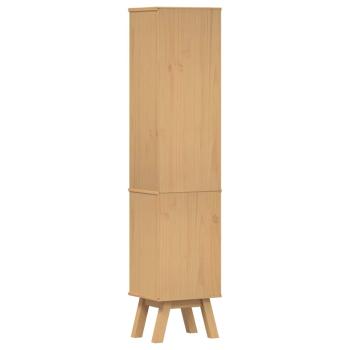 Badezimmer-Schrank Braun 35x30x159 cm Massivholz Kiefer