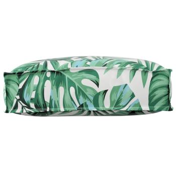 Outdoor-Kissen Blattmuster Polyester 50 x 12 x 40 cm