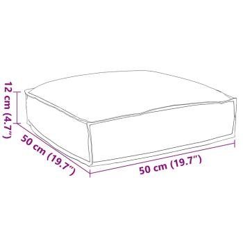 Outdoor Kissen Bunt Polyester 50 x 50 x 12 cm Abnehmbare Bezüge