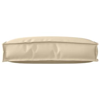 Außensitzkissen Beige Baumwolle Mittel Abnehmbare Bezüge