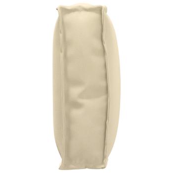 Außensitzkissen Beige Baumwolle Mittel Abnehmbare Bezüge