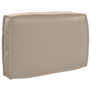ARDEBO.de - Outdoor Kissen Taupe Polyester 60 cm x 40 cm x 12 cm