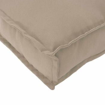 Outdoor Kissen Taupe Polyester 60 cm x 40 cm x 12 cm