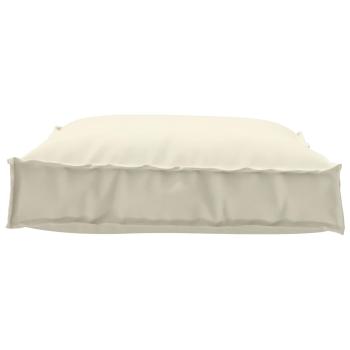 Palettenkissen für Sitz Creme 70x70x12 cm Oxford-Stoff