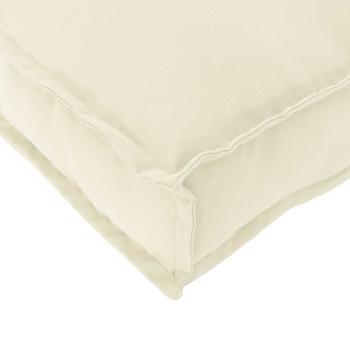 Palettenkissen für Sitz Creme 70x70x12 cm Oxford-Stoff