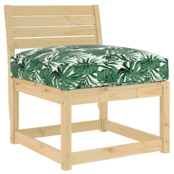 Palettensitzkissen mit Blattmuster 70x70x12 cm Oxford-Stoff