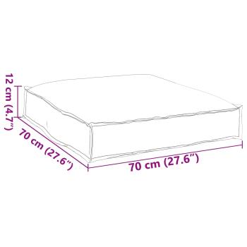 Kissen Blatt Blattmuster 70 x 70 x 12 cm Oxford-Stoff