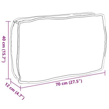 Kissen Royalblau Polyester 70 x 12 x 40 cm Wasserabweisend