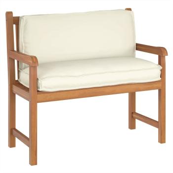 Outdoor Kissen Creme Polyester 40 x 40 x 12 cm Abnehmbare Bezüge