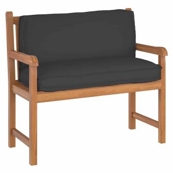 Outdoor Kissen Schwarz Polyester 120 x 12 x 40 cm